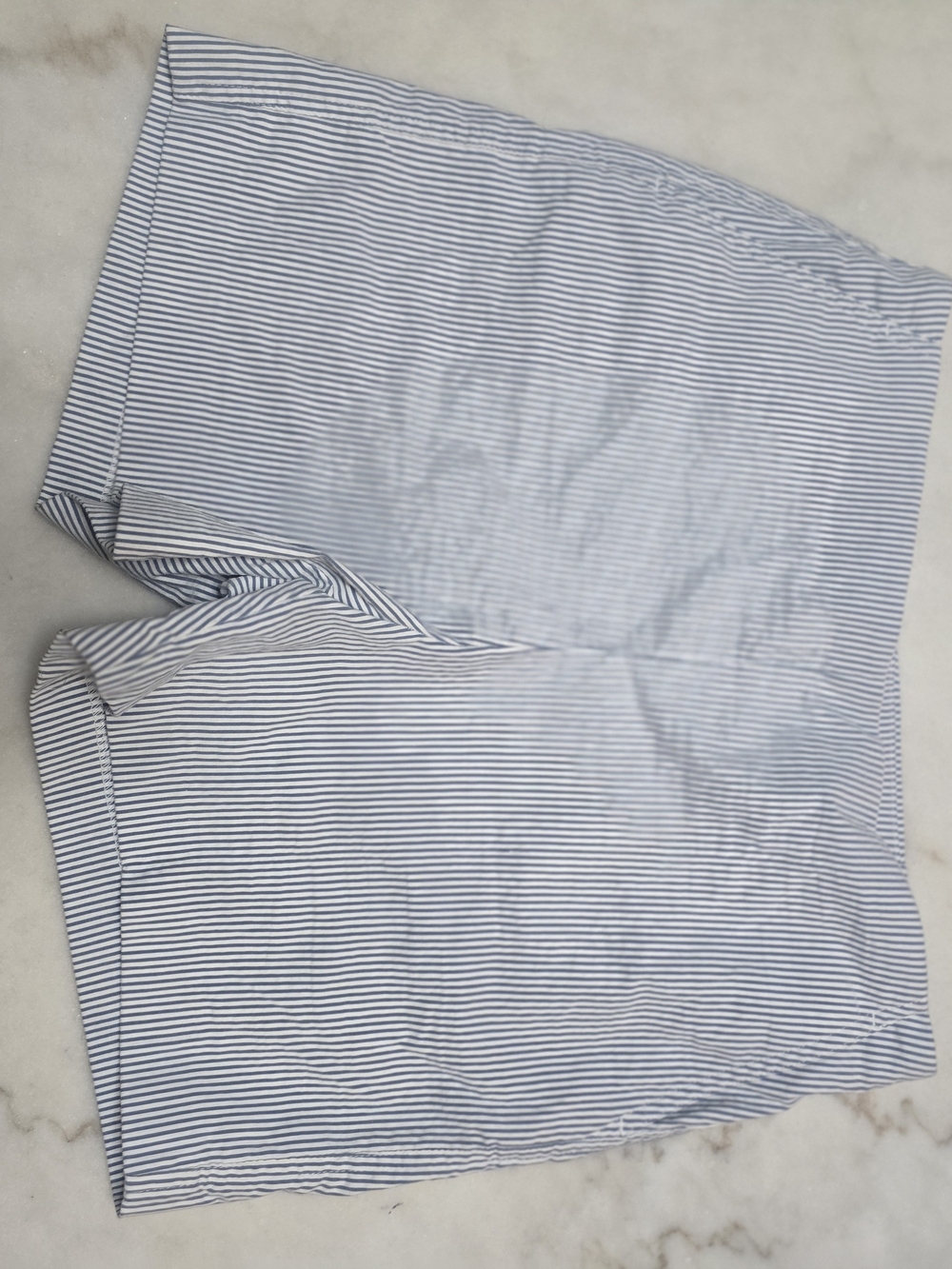 Striped Blue and White Women’s Shorts